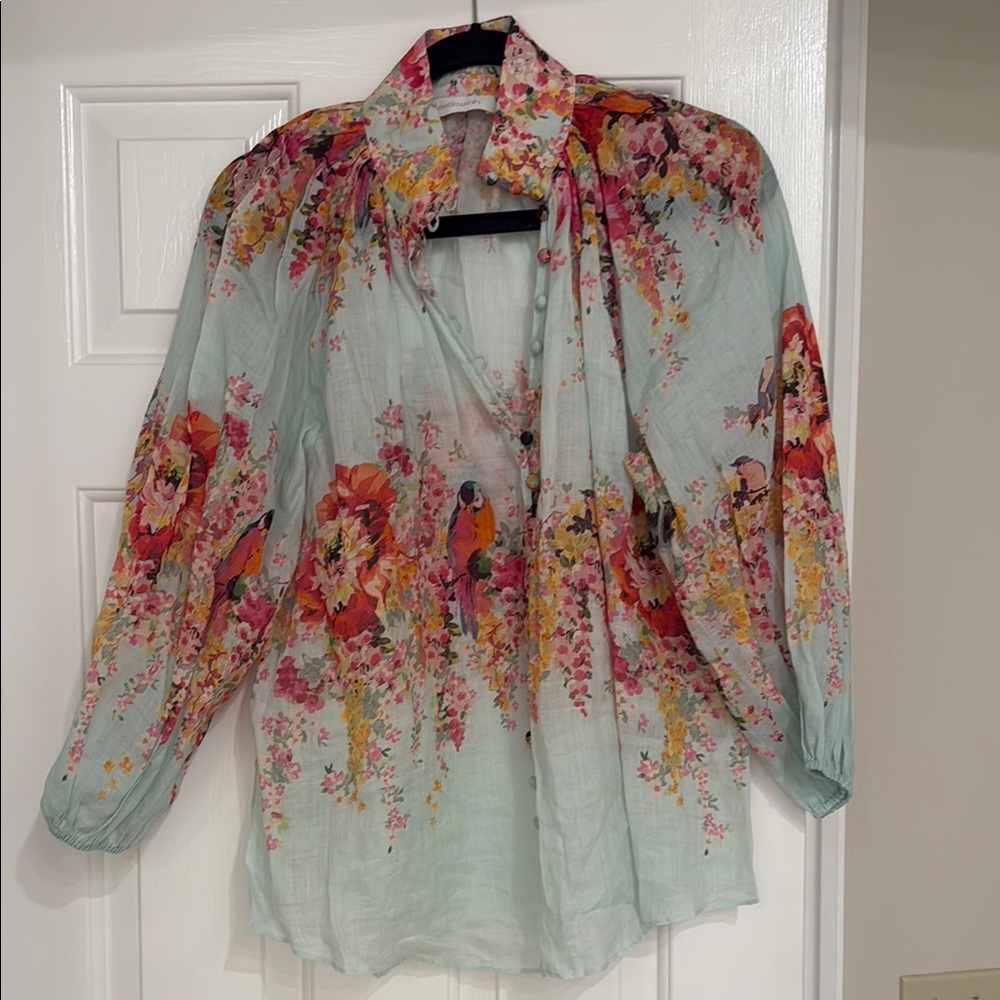 Zimmermann 1 Floral Women's Top, fits US M